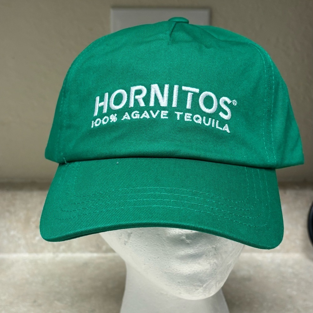 Hornitos 100% Agave Tequila Green Adjustable Baseball Cap Hat NEW